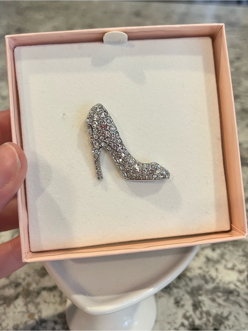 High Heel Brooch Pin by Kenneth Jay Lane